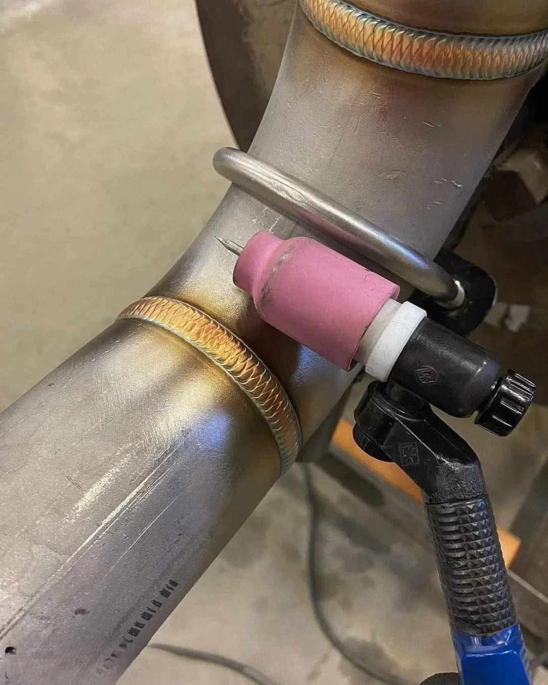 Coded welding pipe work